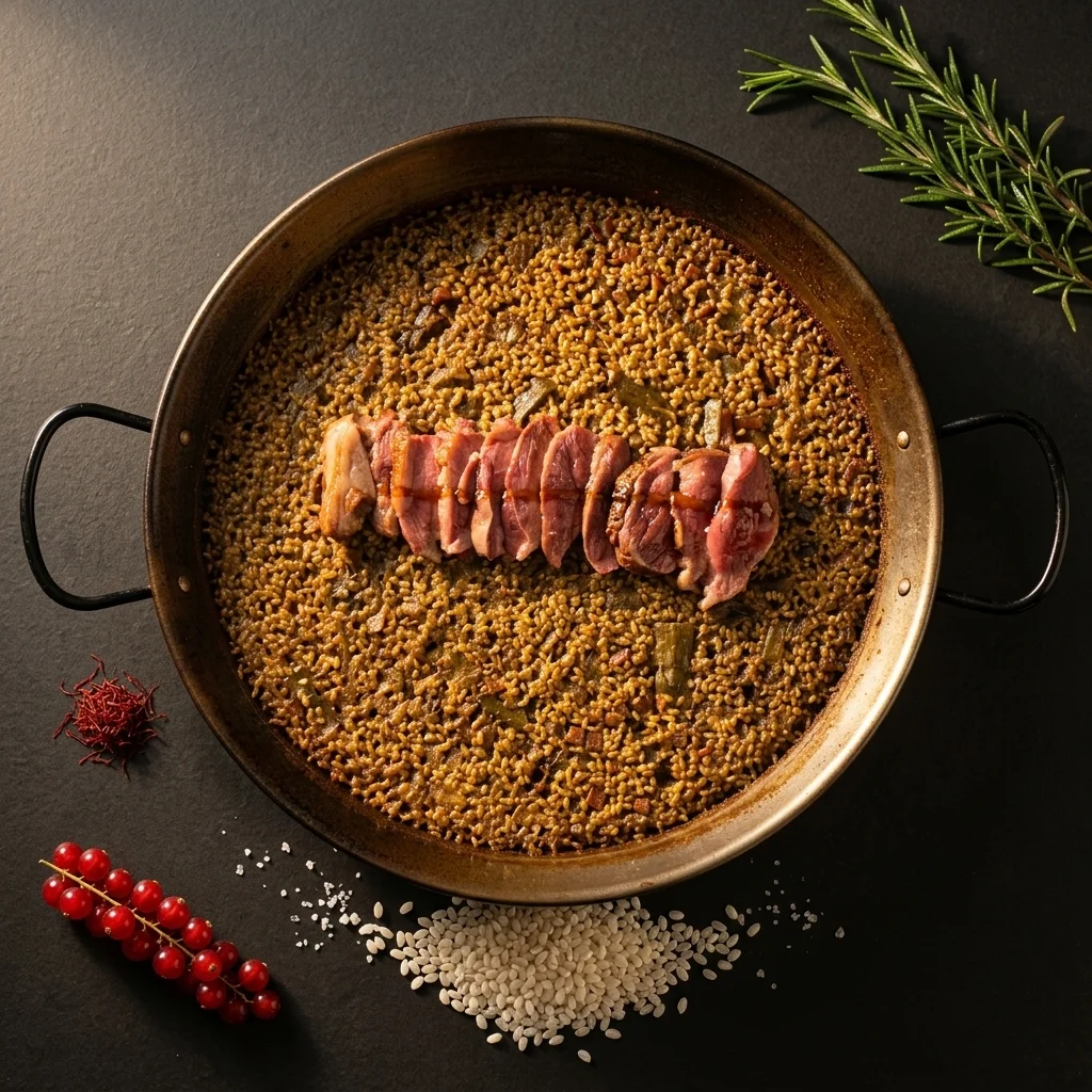 Arroz de magret de pato con Pedro Ximénez para llevar en Pamplona - El Arroz de LaTomasa